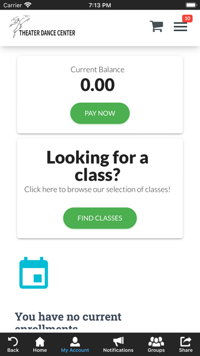 Theater Dance Center Screenshot