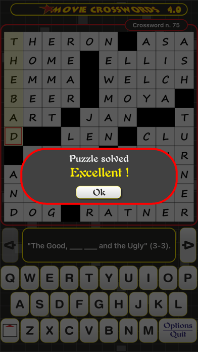 Movie Crosswords Screenshot