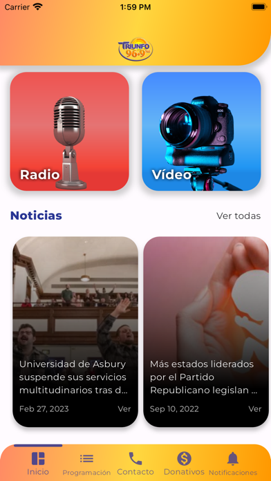Triunfo 96.9 FM Screenshot 1 - AppWisp.com Triunfo 96.9 FM Screenshot 1 - AppWisp.com