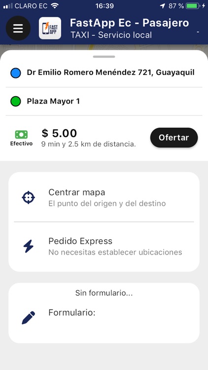 FastApp Ec - Pasajero