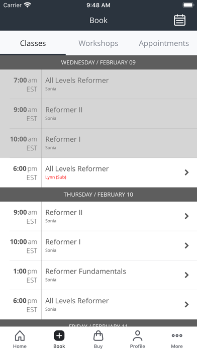 Synergy Studio Pilates Screenshot