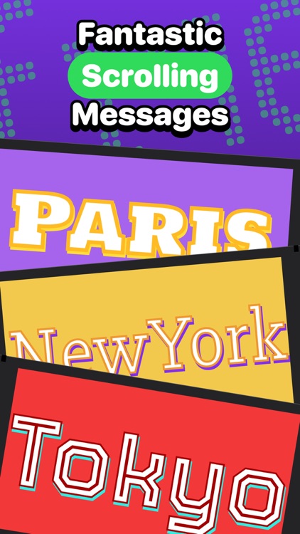 The LED banner: Scrolling text