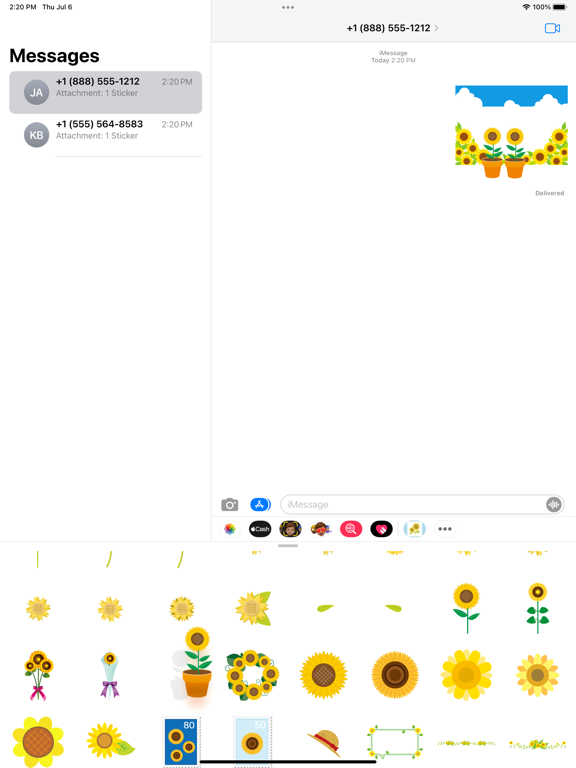 Screenshot #5 pour Autocollant de tournesol