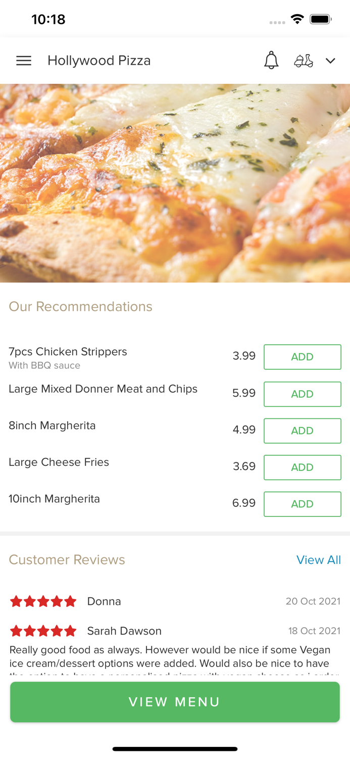 Hollywood Pizza Kidderminster