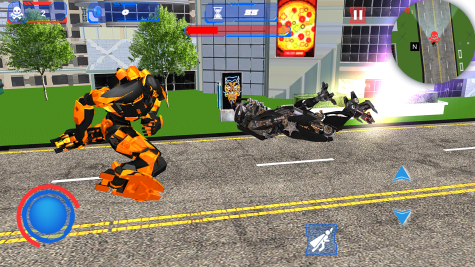 #2. Super Flying Robot City Fight (iOS) By: Qandeela Ambreen