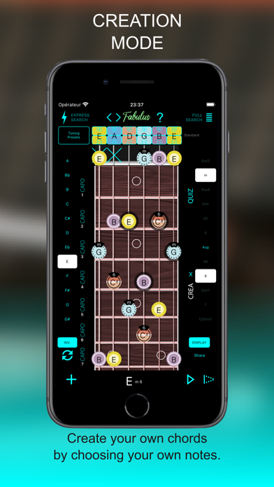 FABULUS Reverse chord finder Screenshot