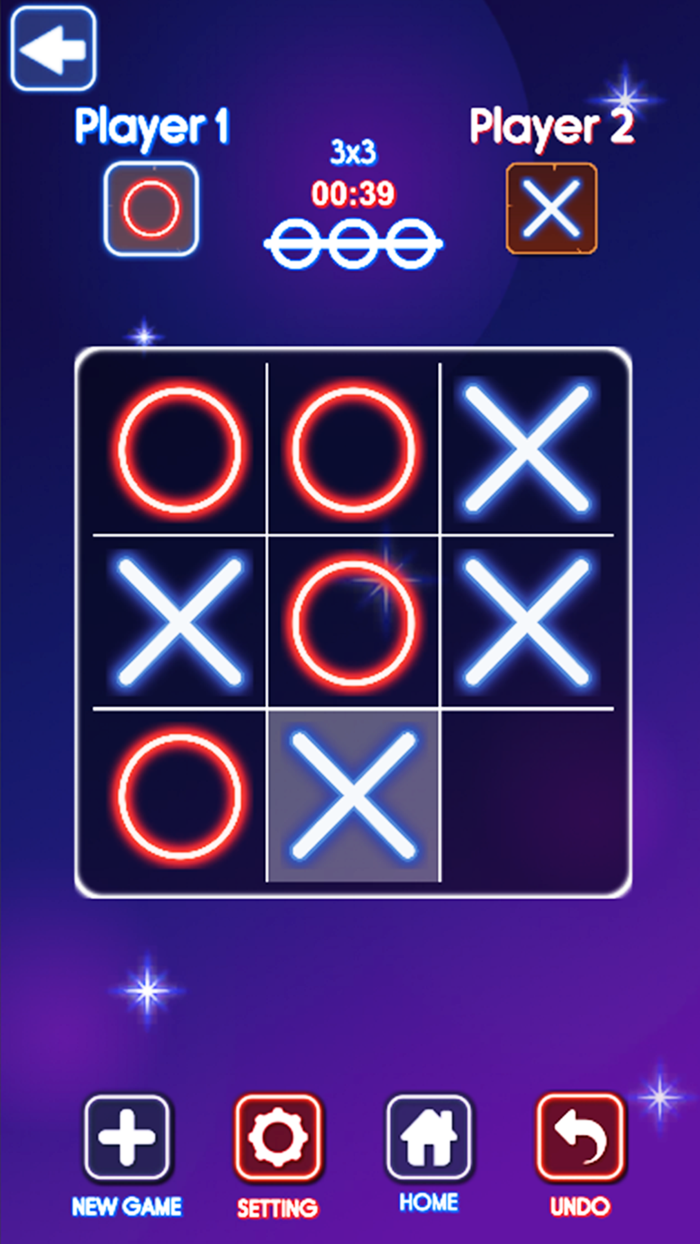 Tic Tac Toe Neon - 2 Player