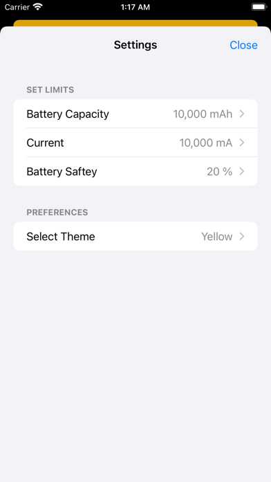 Battery Life Estimate Screenshot