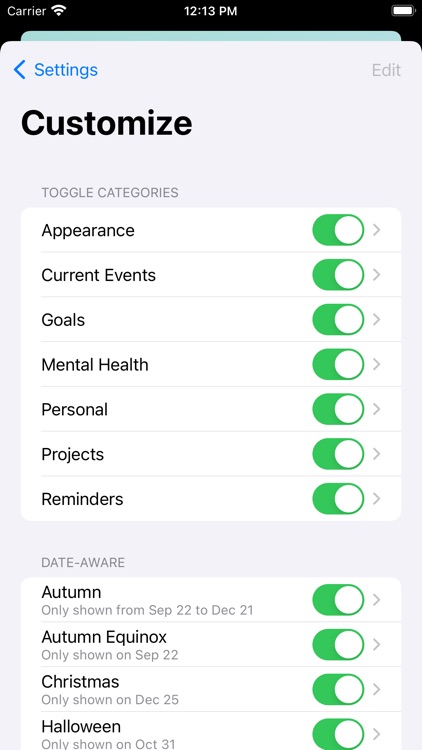 Affirmations - Care Reminders