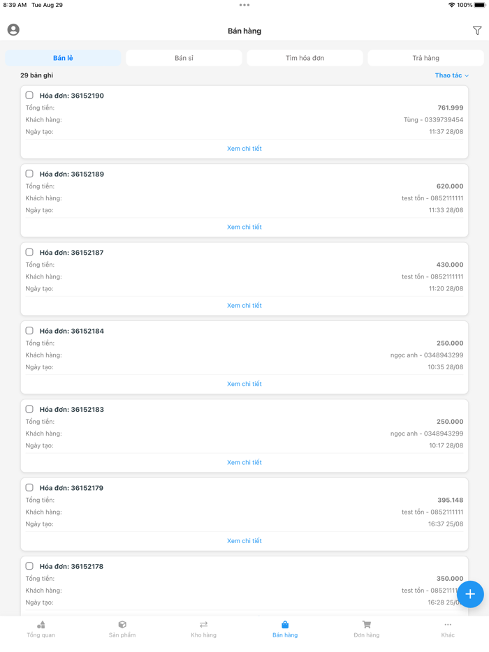 Nhanh - Quản lý bán hàng