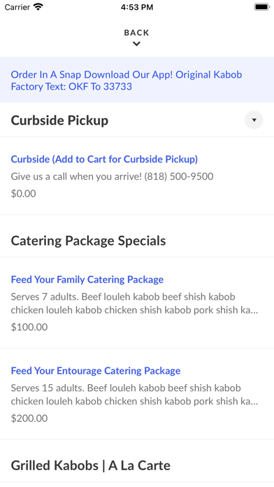 Original Kabob Factory Screenshot