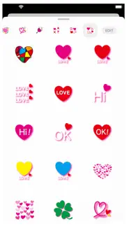 How to cancel & delete hearts 3 stickers 1
