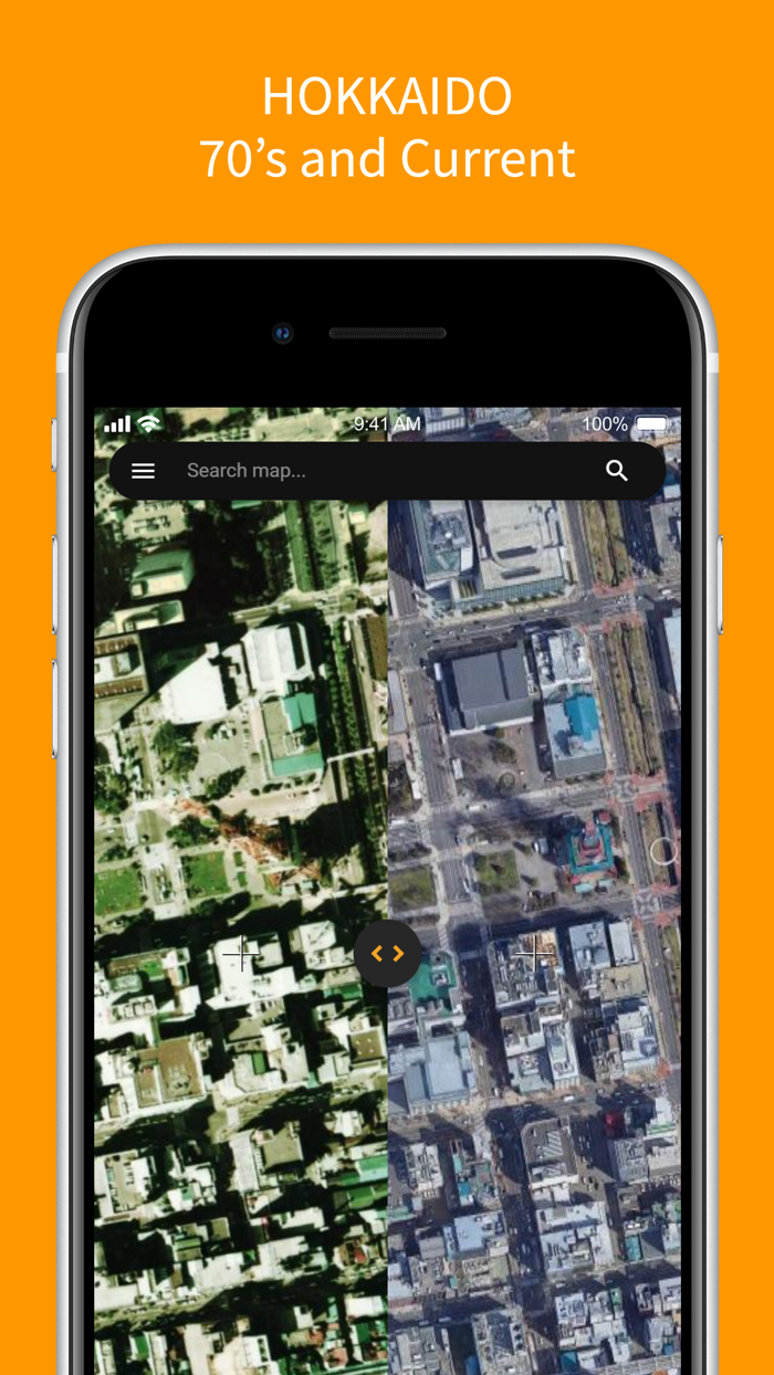 Old Satellite Map JAPAN