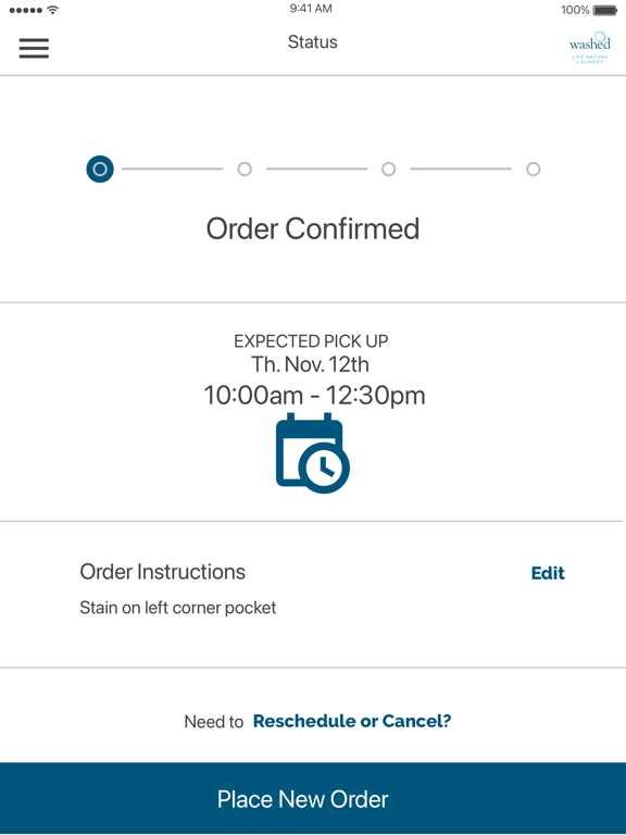 Washed Laundry iPad screenshot 2 - Lifestyle app