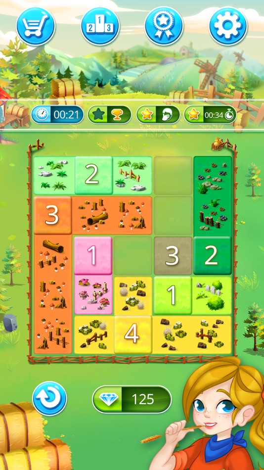 #2. Happy Farm: fill in the fields (iOS) By: PLAYTOUCH