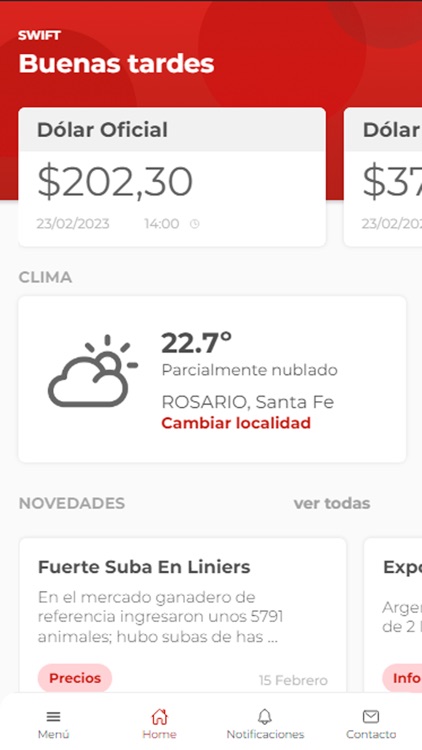 Hacienda SWIFT Argentina