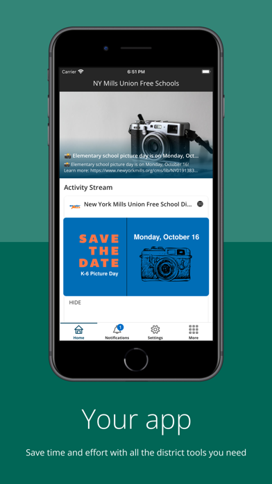 NY Mills Union Free Schools Screenshot