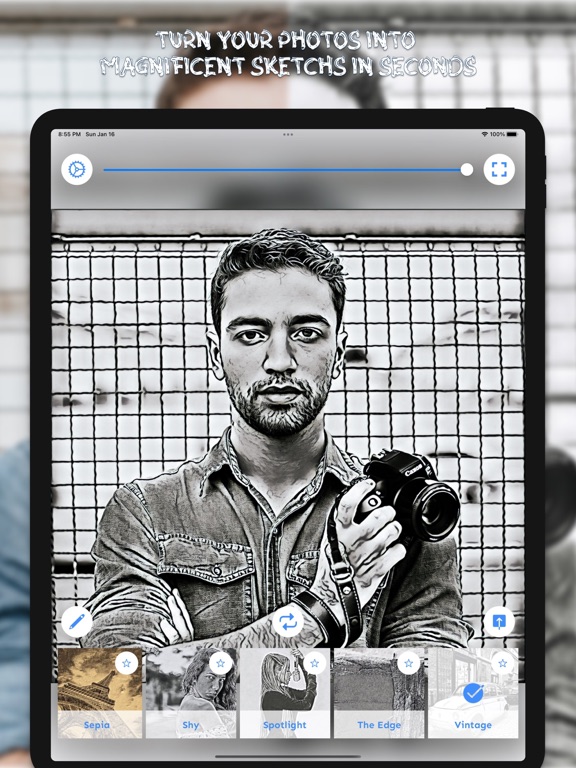 Artistica - Photo Art Filter iPad screenshot 6 - Photo & Video app