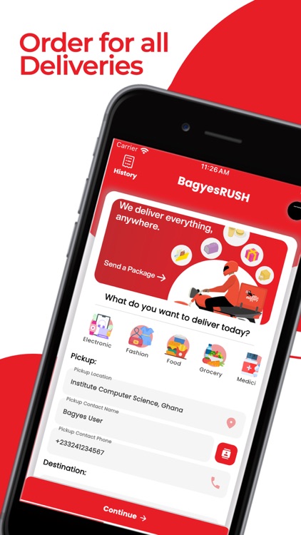 BagyesRUSH - Book a delivery