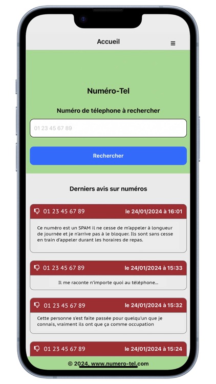 Numero-Tel : Annuaire inversé