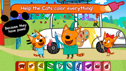 Kid-E-Cats Coloring Book Games Screenshot