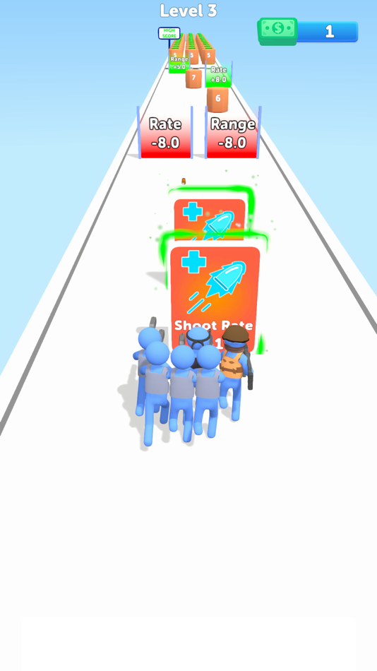 #3. Bullet Merge Run (iOS) Podle: Lagot Games Yazilim ve Pazarlama Anonim Sirketi