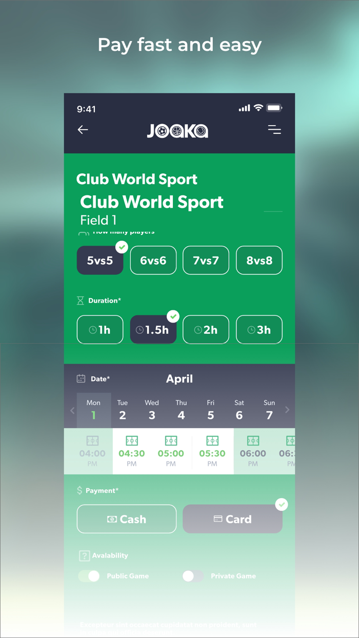 Joaka - Rezervă teren de sport