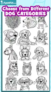dog colouring book for adults iphone screenshot 3