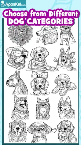 Game screenshot Dog Colouring Book for Adults hack