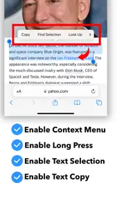 enable context menu for safari iphone capturas de pantalla 1