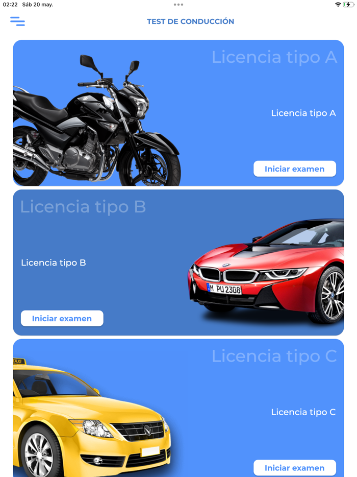 Test de Licencia de Conducción