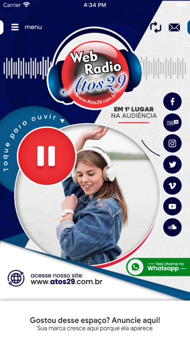Rádio Atos 29 Screenshot