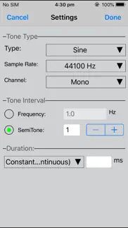 tonegen audio tone generator iphone screenshot 3