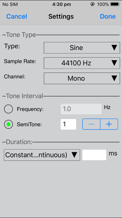 ToneGen Audio Tone Generatorのおすすめ画像3