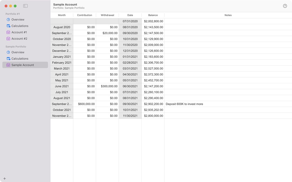#2. Portfolio Returns (macOS) 由: Jianming Chen