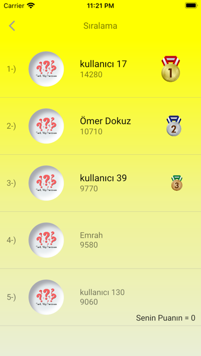 Tarih Kelime Yarışması Screenshot