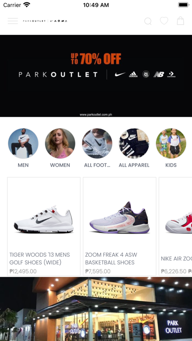 park outlet PH Screenshot