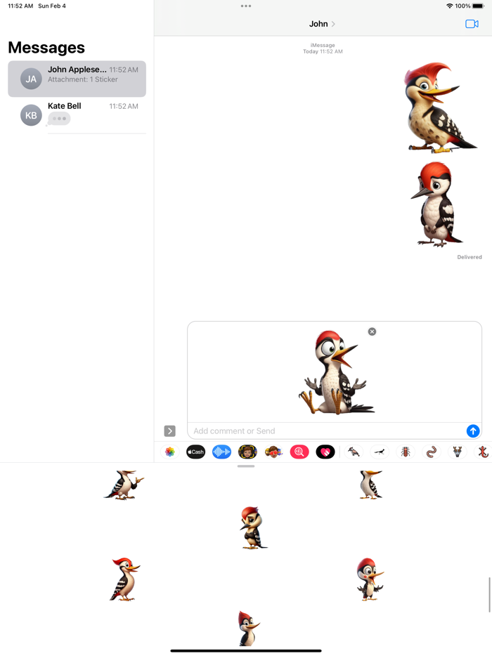 Woodpecker Stickers