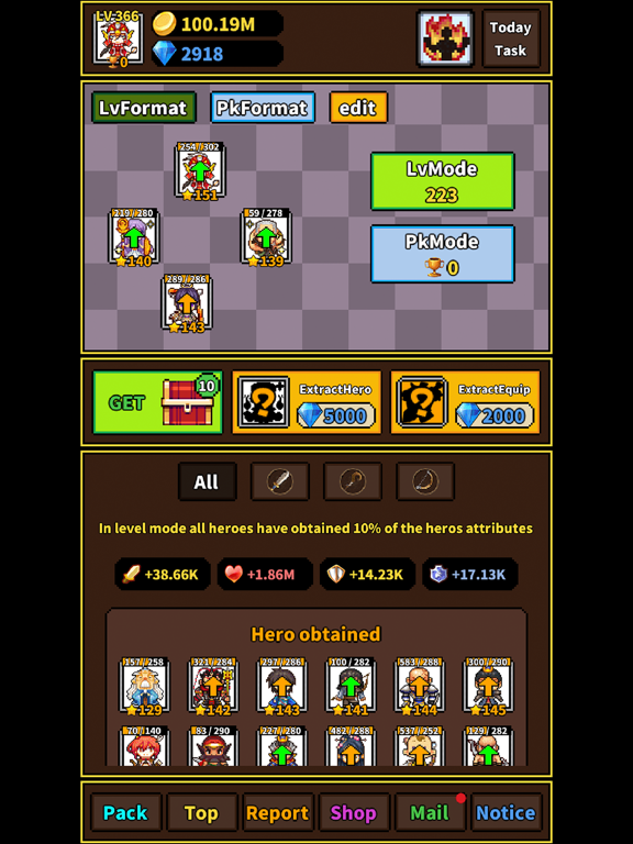 SimpleRPG - Leisure upgrade iPad screenshot 1 - Entertainment app