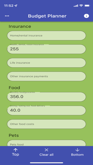Budget-Planner Screenshot