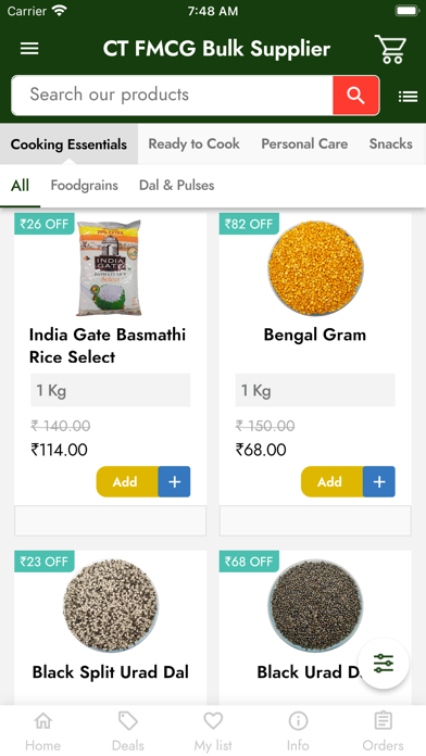 CT FMCG Bulk Supplier Screenshot