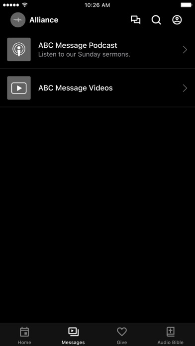 Alliance Bible Church Screenshot