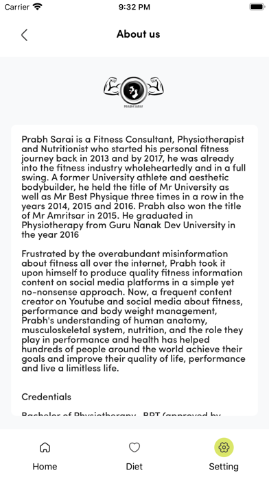Prabh Sarai Fitness Screenshot