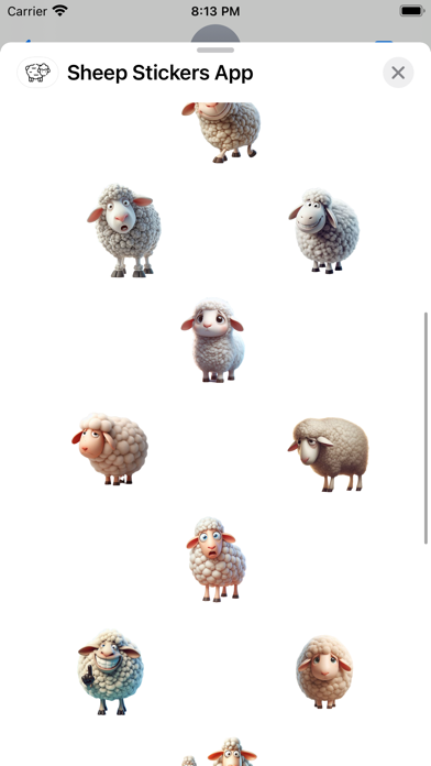 Screenshot #2 pour Sheep Stickers App