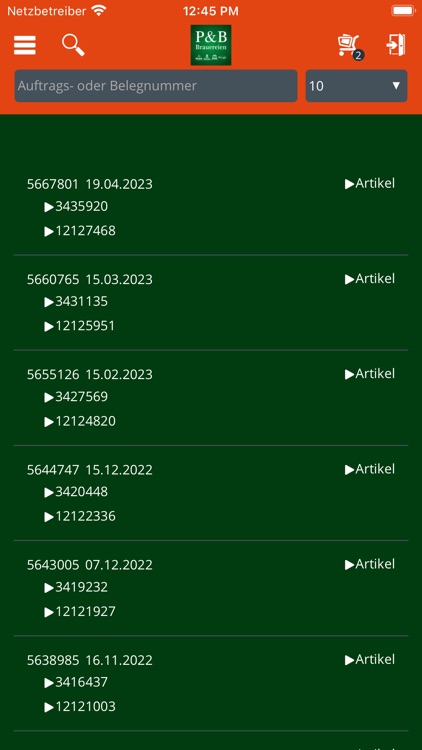 PARK BELLHEIMER Bestellungen screenshot-3
