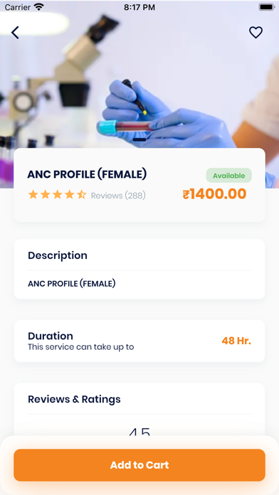 Pathology Lab App Screenshot