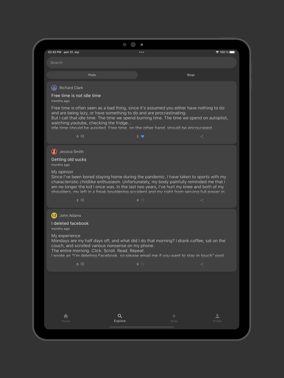Screenshot #4 pour Blogspace - Blog, read & write