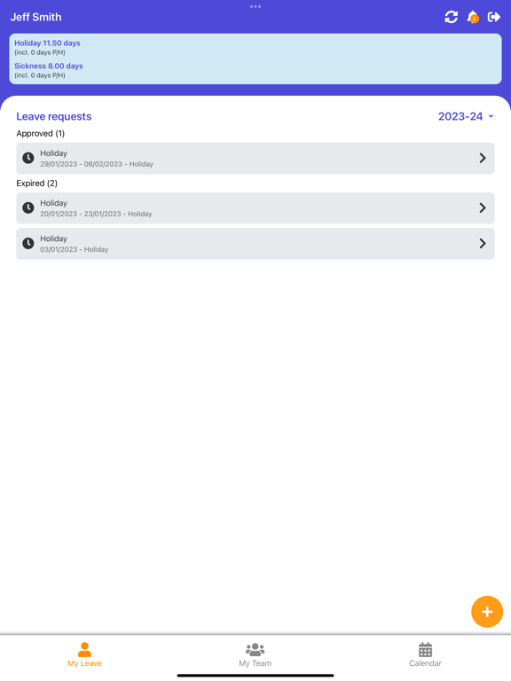 Screenshot #5 pour LW Employee Holiday Planner