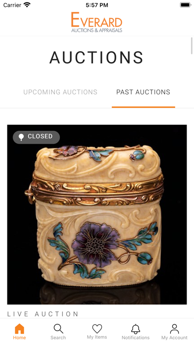 Everard Auctions Screenshot