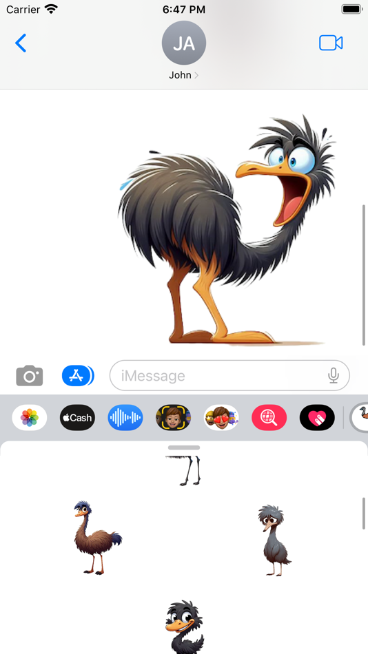 #6. Emu Stickers (iOS) Podle: Paul Scott